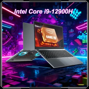 15.6 Inch Laptop Intel Core i9-12900H Windows 11 Por 2*DDR4 2*M.2 SSD Ultrabook Gaming Office Notebook Fingerprint Unlock WIFI5