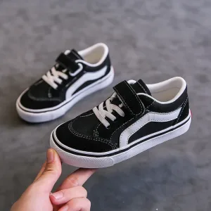 Children's Canvas Shoes Boys Board Shoes New Net Red Low Gang Middle and Large Children Baby Girls Board Shoes Parent-Child Shoe