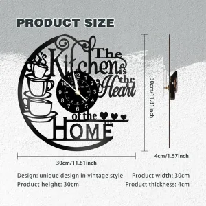 Stylish Vinyl Record Kitchen Wall Clock Home Abstract Art Decoration Gifts
