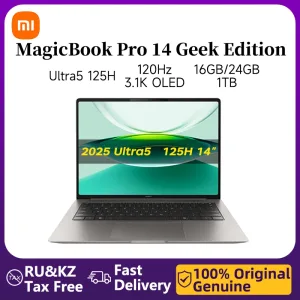 Honor Laptop MagicBook Pro 14 2025 14.6-inch Ultra5 125H 16GB/24GB 1TB/2TB 120Hz 3.1K OLED screen Intel® Arc™ graphics laptop